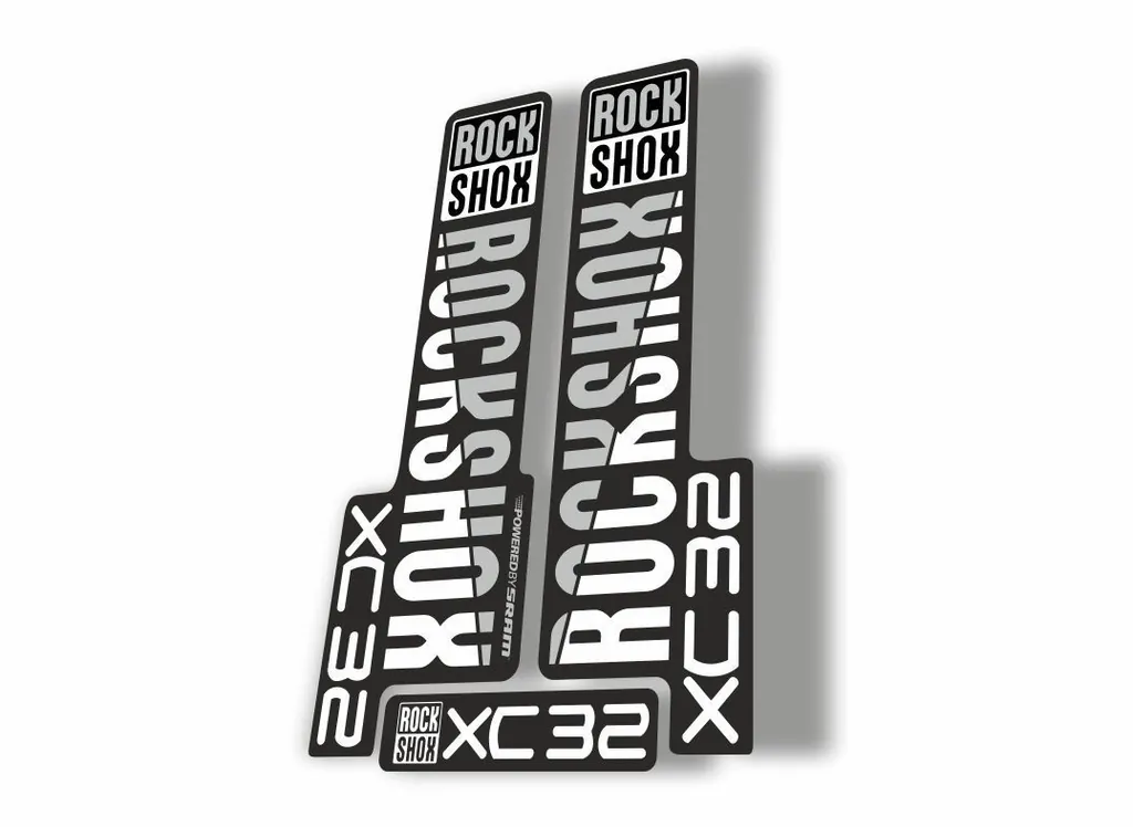 Rock Shox XC32 2018 Fork Decal Mountain Bike Cycling Sticker Adhesive White - 1